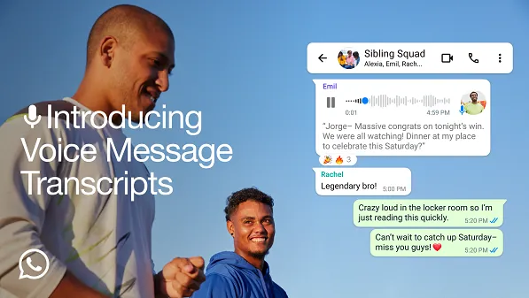 WhatsApp Rolls Out Voice Note Transcripts